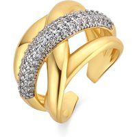 Statement-Ring mit Zirkonia-Bändern