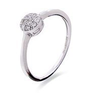 Funkelnder Zirkonia-Pavé-Ring
