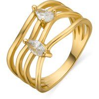 Tanduf Mehrreihiger Zirkonia Ring