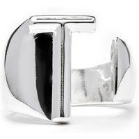 Skulpturaler Ring mit Buchstabe T
