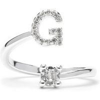Funkelnder Ring mit Buchstabe G