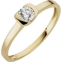 Eleganter Goldring mit Zirkonia