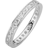Klassischer Memoire-Ring mit Zirkonia