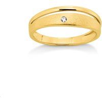 Mattierter und Polierter Goldring