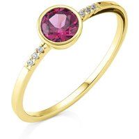 Rhodolith-Ring mit Brillanten