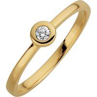 Diamant-Solitärring mit Zargenfassung