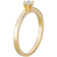 Klassischer Solitär-Diamantring aus Gold