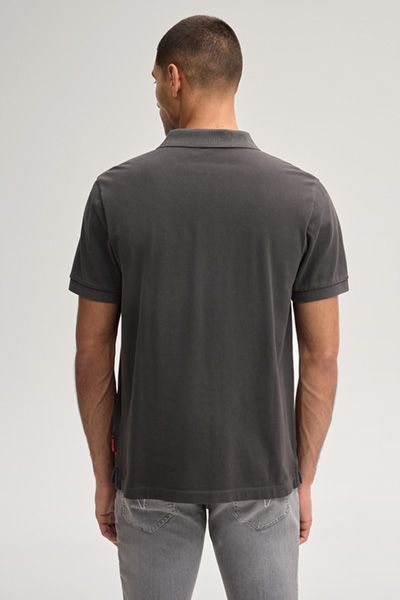 Joop! Jeans Ambrosian Herren Poloshirt aus schwarzem Piqué-Baumwolle