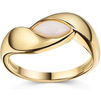 Skulpturaler Ring mit Opal-Inlay