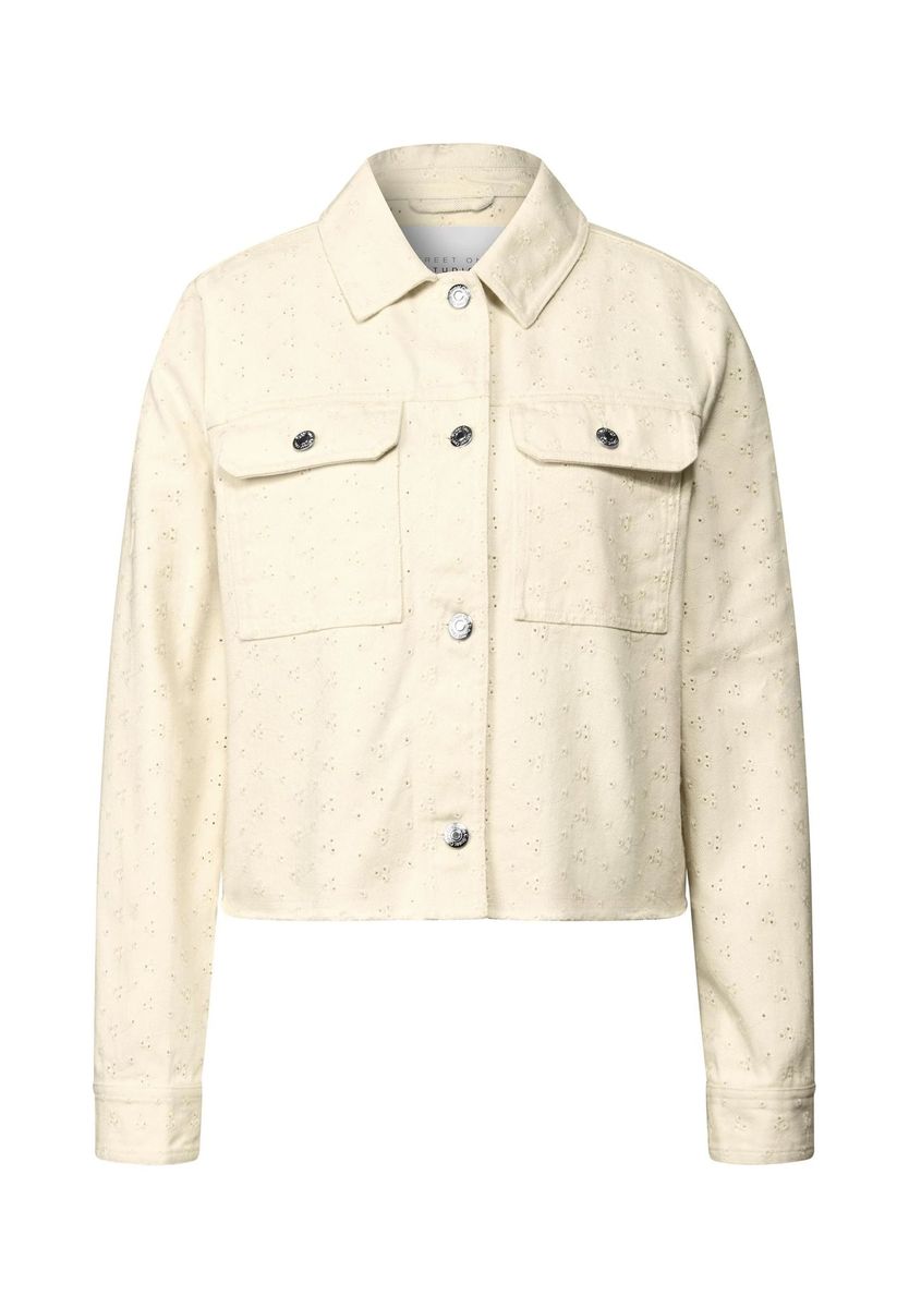 Kurze bestickte Baumwolljacke