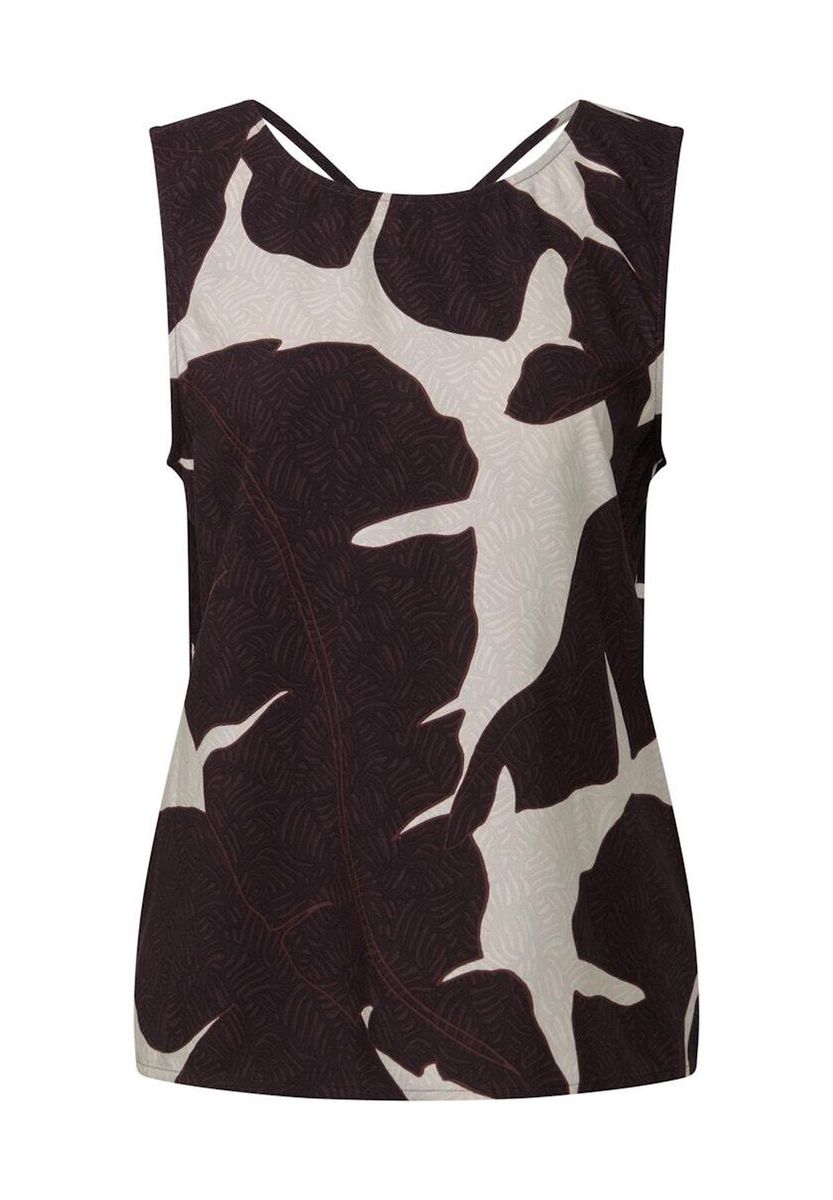Ärmelloses Top mit Grafikmuster