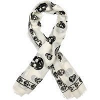 Ikonischer Seidenschal mit Totenkopf-Print