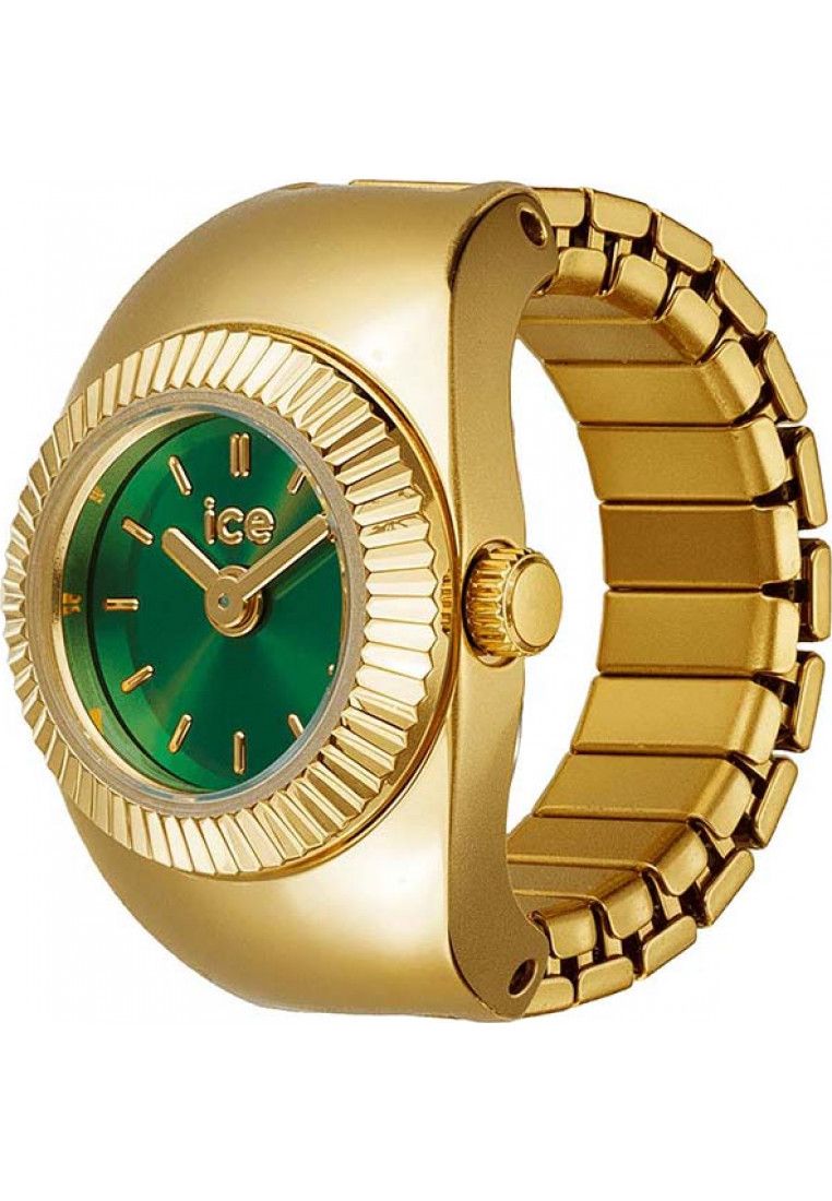 Miniatur-Ringuhr mit Sonnenschliff-Zifferblatt