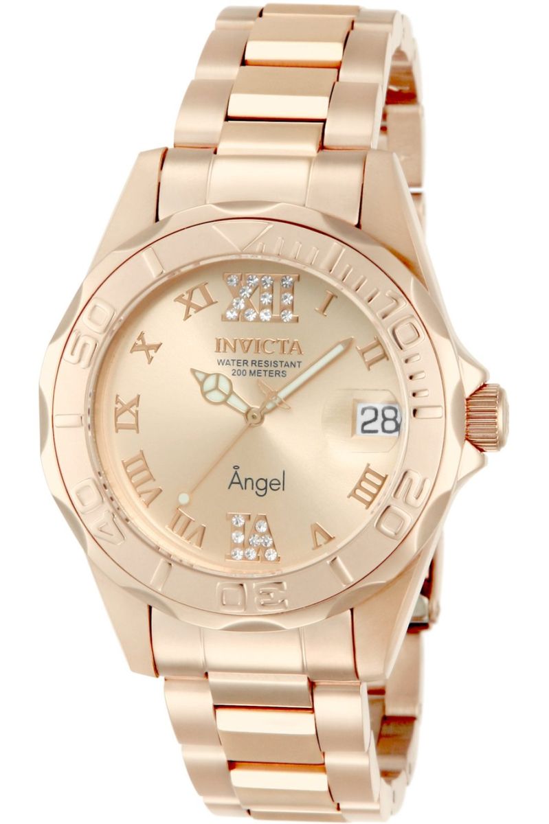 Elegante Angel Armbanduhr in Roségold