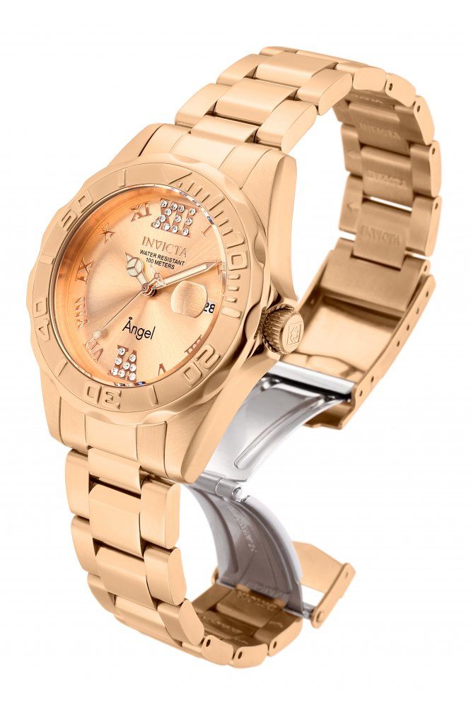 Elegante Angel Armbanduhr in Roségold