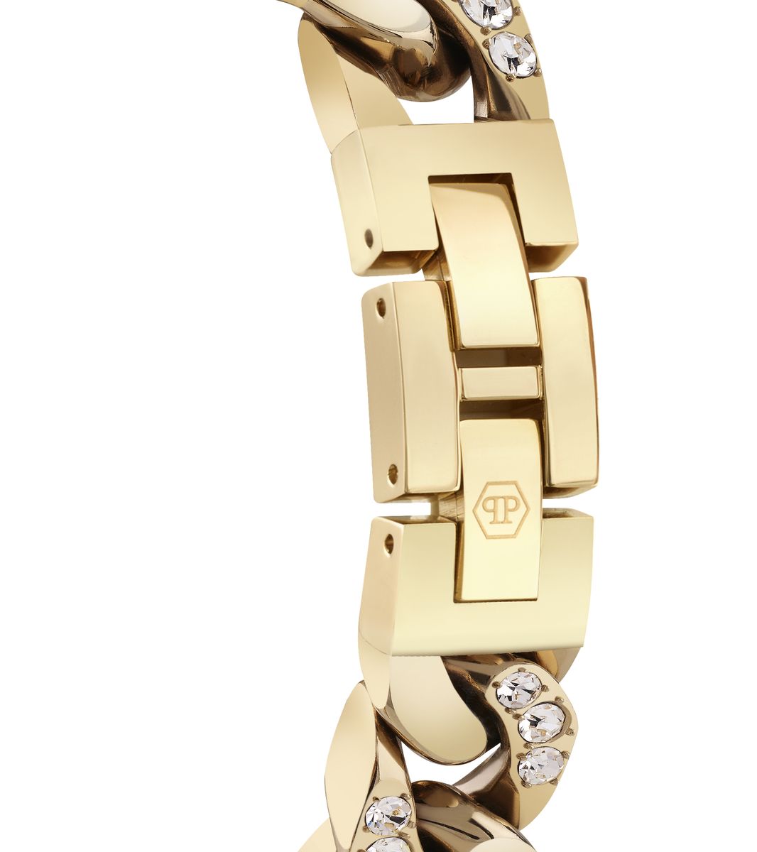 Hexagon Groumette Gliederketten Uhr
