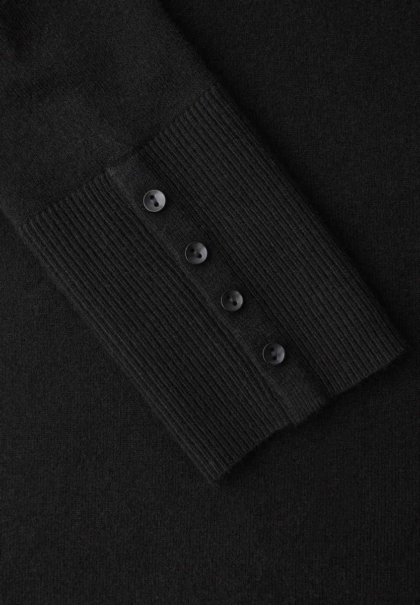 Klassischer Rundhals Strickpullover