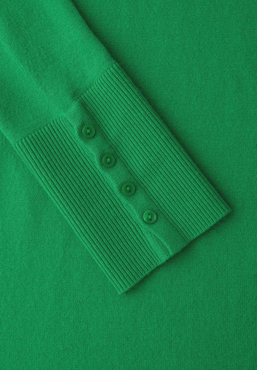 Klassischer Rundhals Strickpullover