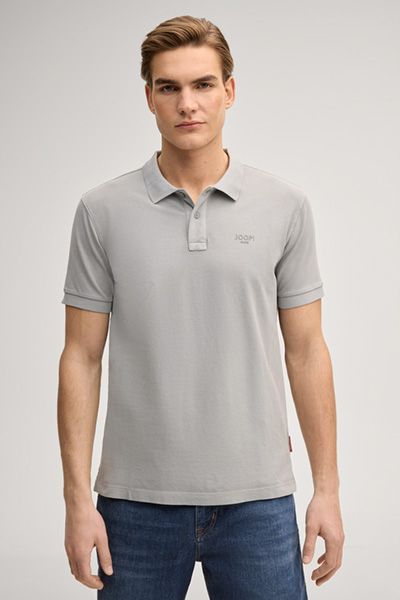 Joop! Ambrosian Hellgraues Poloshirt Stretch Bio-Baumwolle