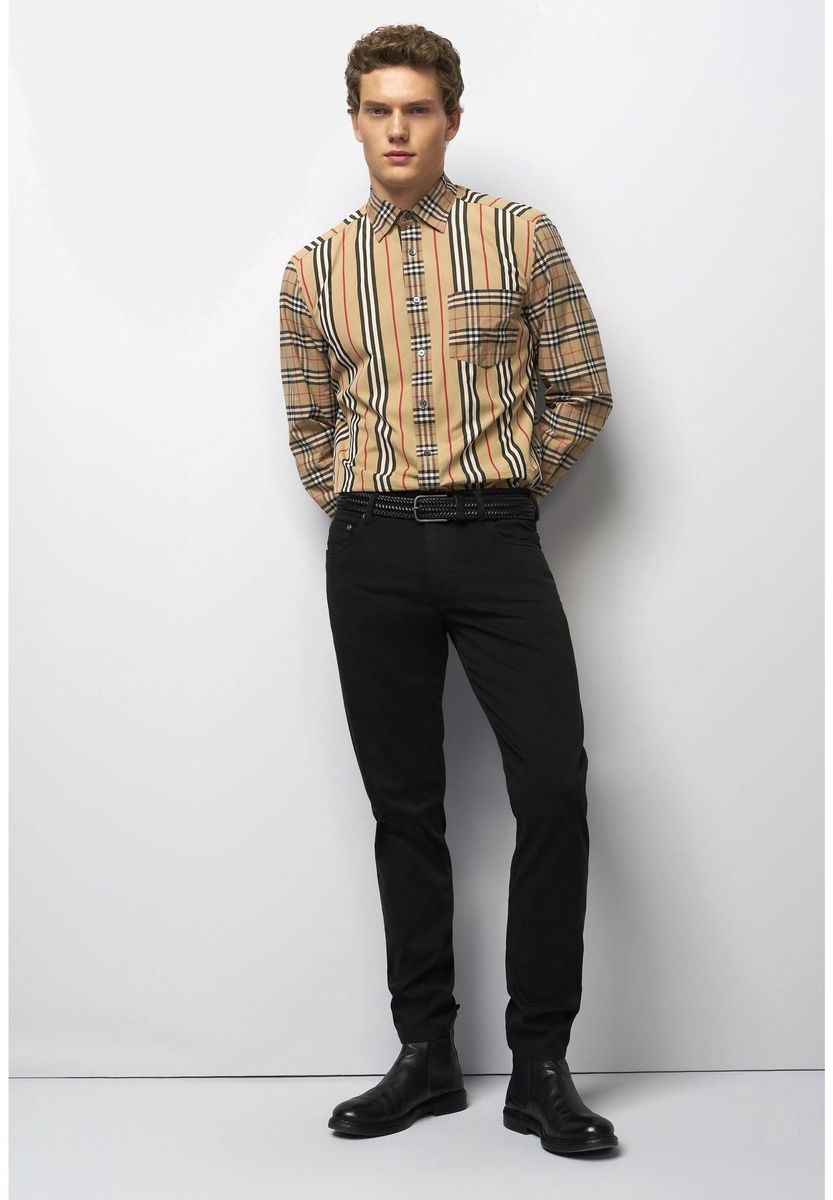 Klassische Five-Pocket Stretch Chinos