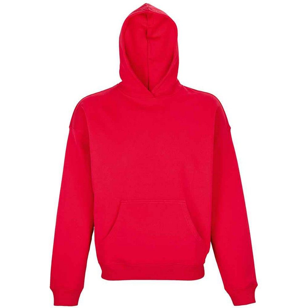 Übergroßer schwerer Kapuzenpullover aus Baumwolle
