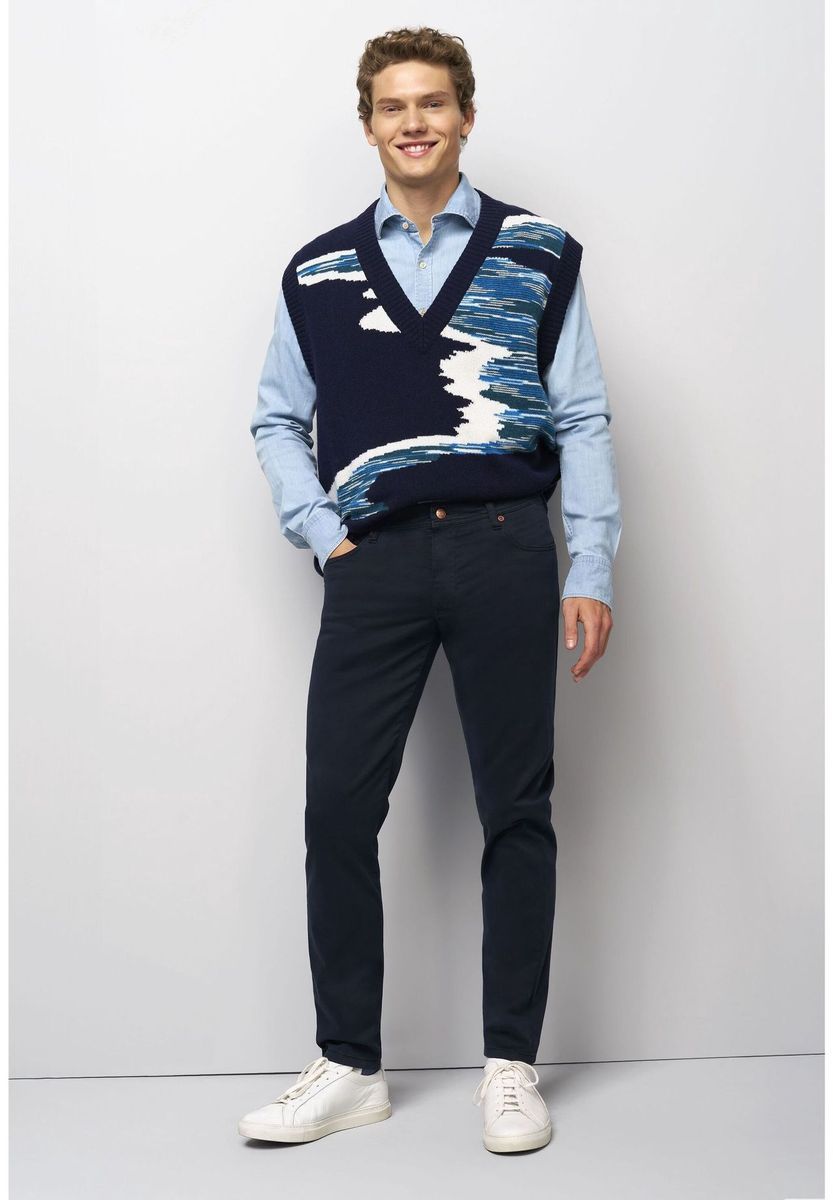 Five-Pocket Stretch Baumwoll-Chinos