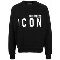 Baumwoll-Sweatshirt mit Icon Print
