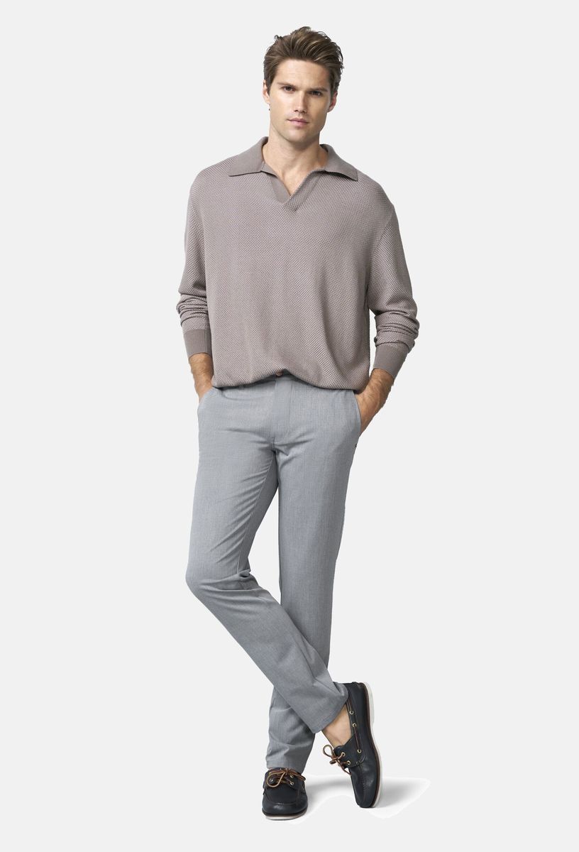 Schmale Stretch-Chino-Hose
