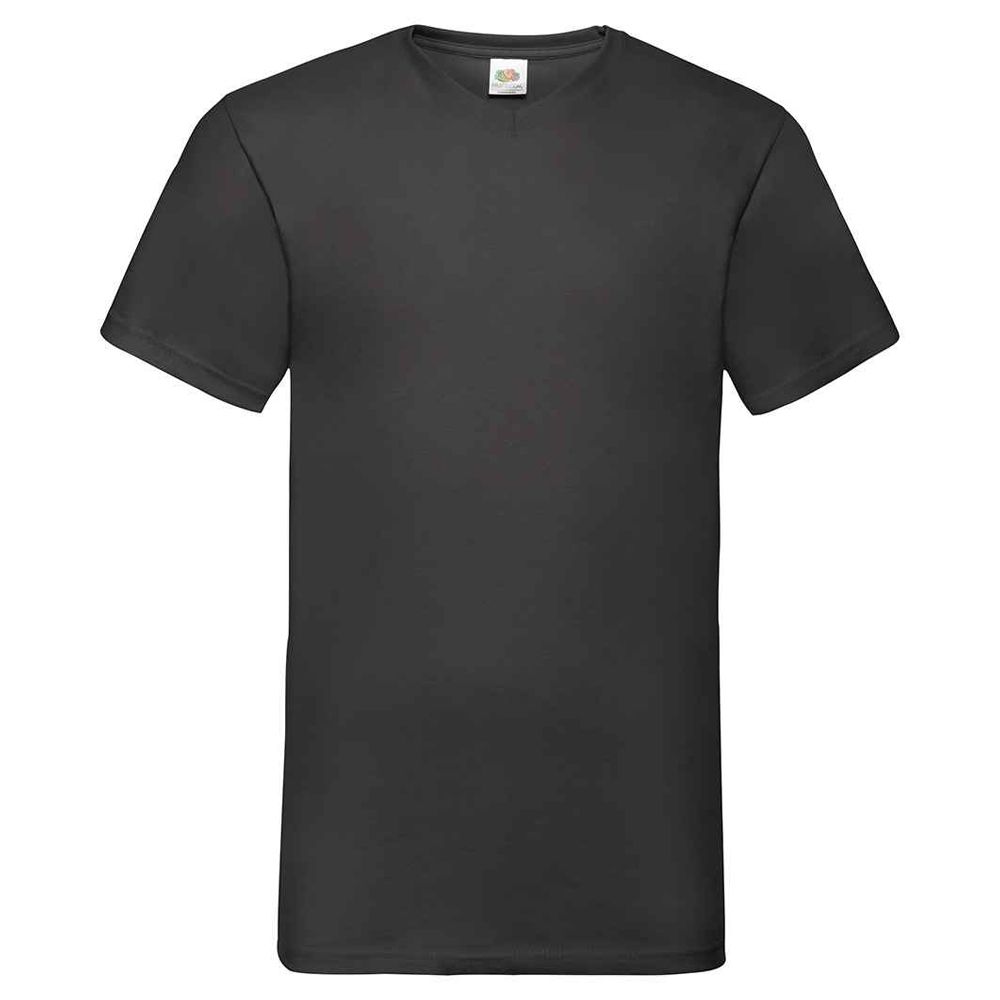 Basis Baumwoll-T-Shirt mit V-Ausschnitt