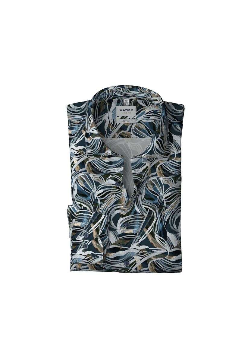 Langarmhemd mit abstraktem Muster