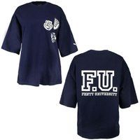 Oversized-T-Shirt mit Universitäts-Grafik