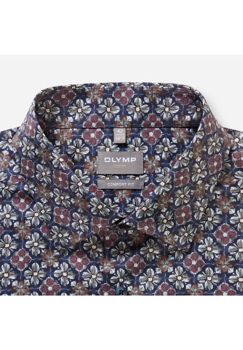 Herren Hemd mit Blumenmuster, Comfort Fit