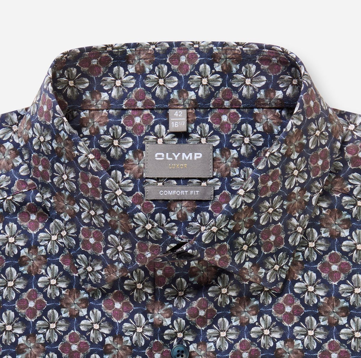 Herren Hemd mit Blumenmuster, Comfort Fit