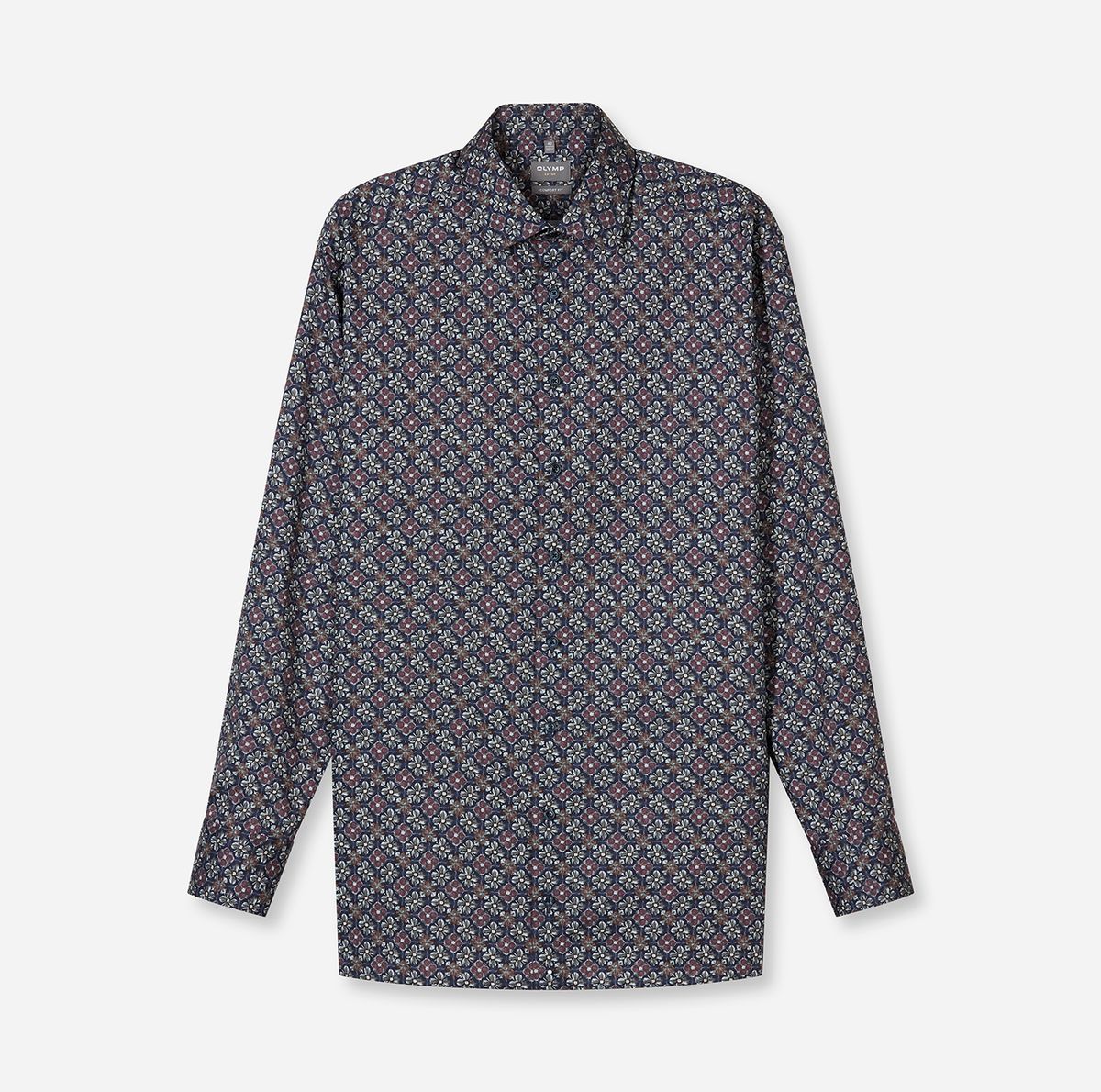 Herren Hemd mit Blumenmuster, Comfort Fit