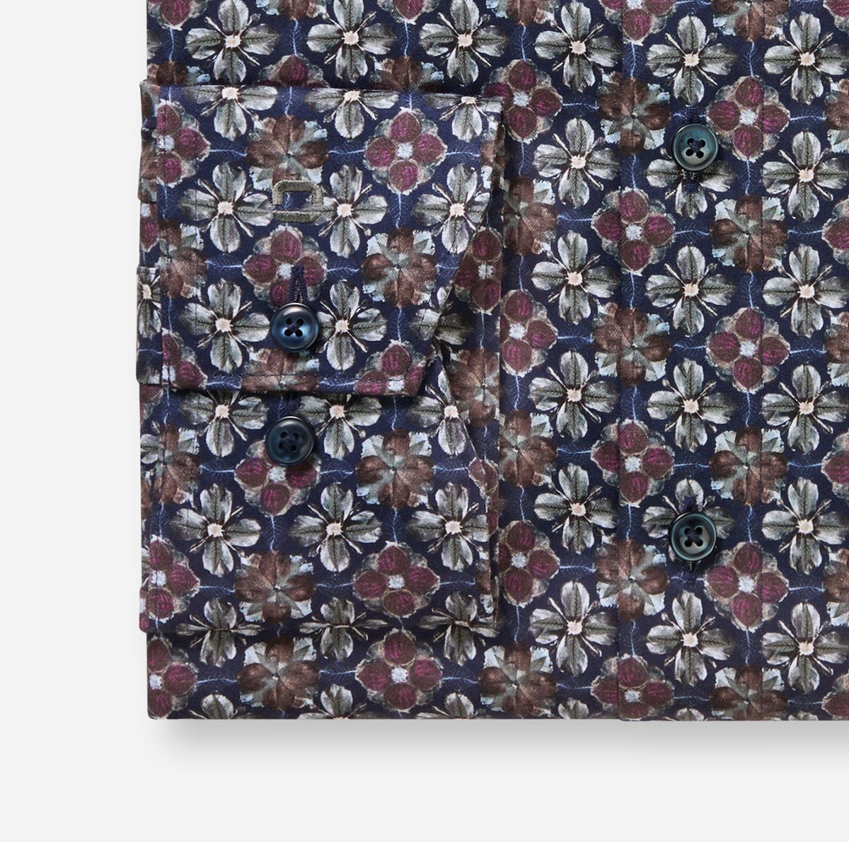 Herren Hemd mit Blumenmuster, Comfort Fit