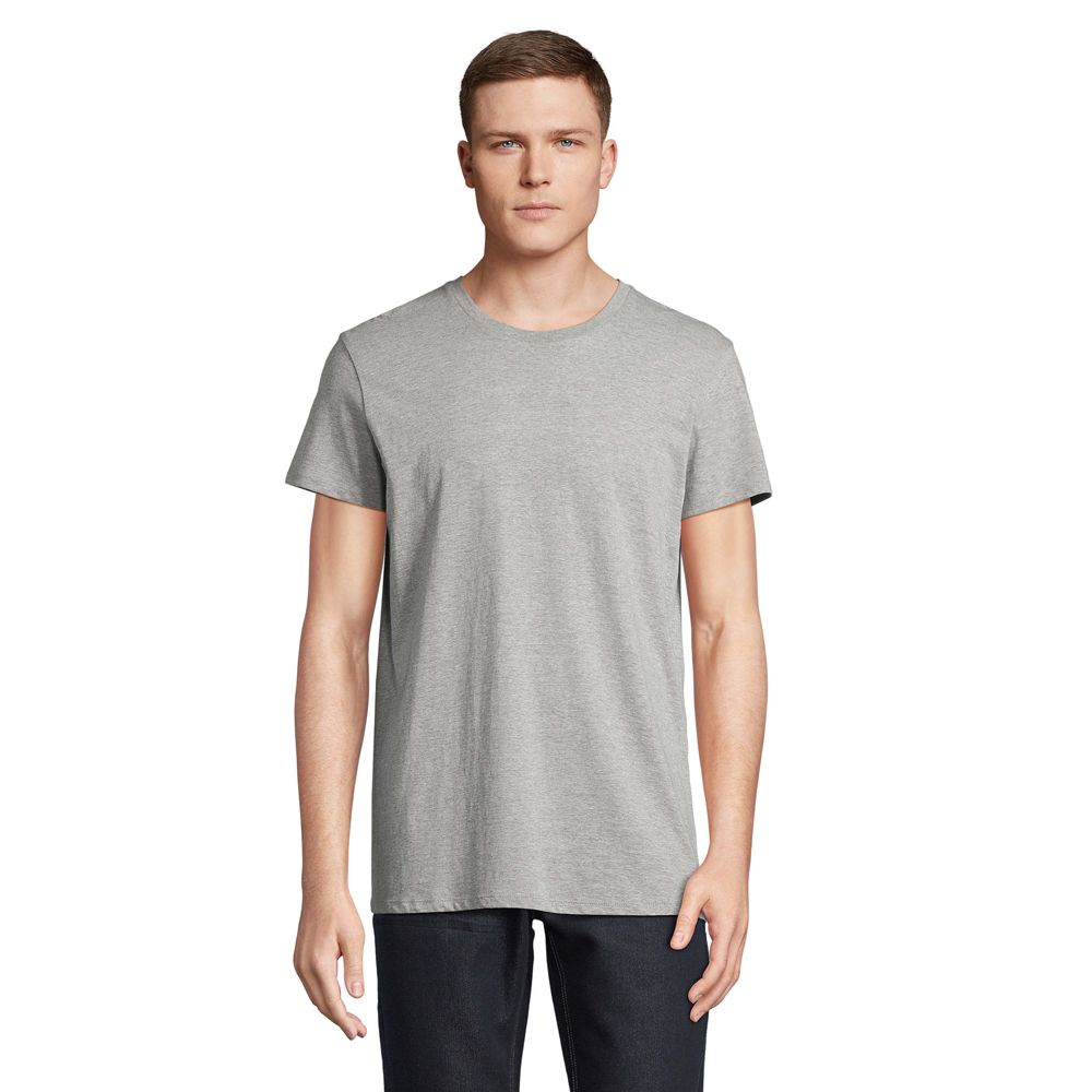Klassisches Rundhals-T-Shirt aus Recycling-Baumwolle