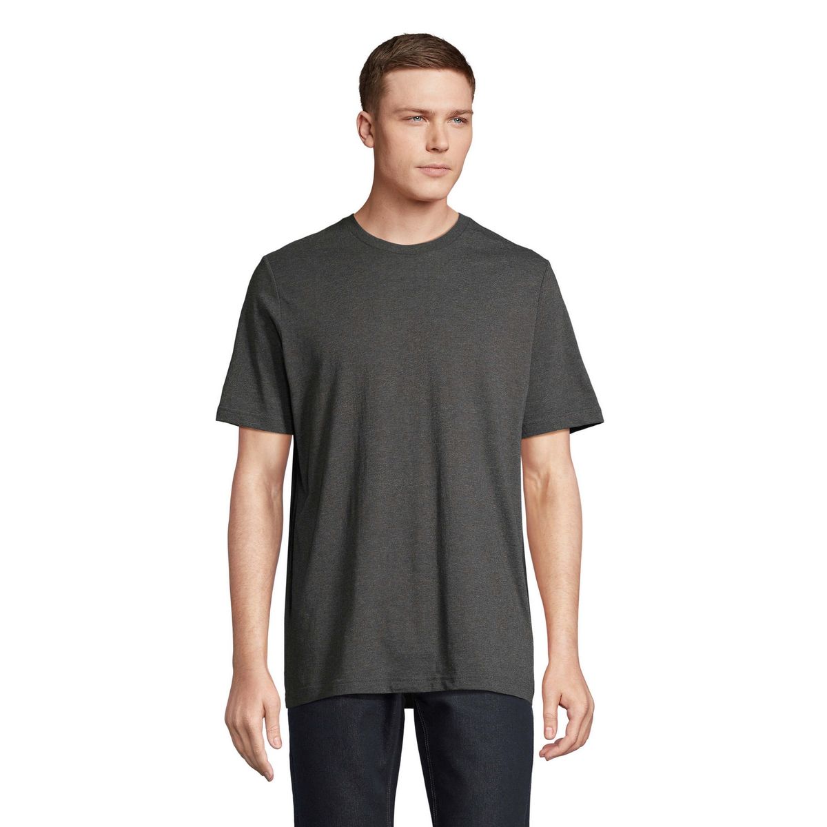 Klassisches Jersey-T-Shirt mit Rundhalsausschnitt