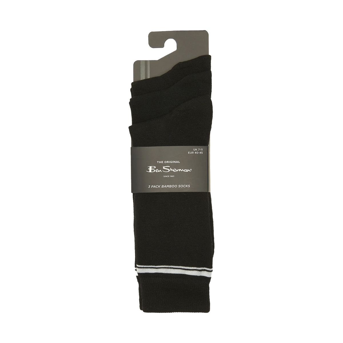 Bambus-Socken mit Kontraststreifen
