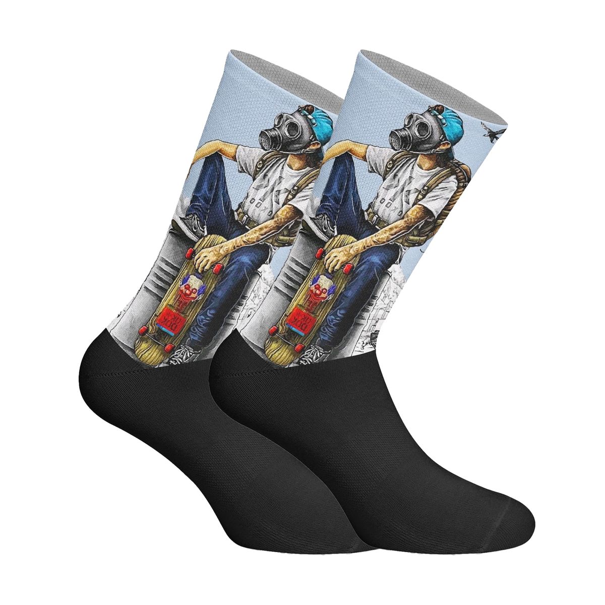 Streetwear Skater Grafik-Socken
