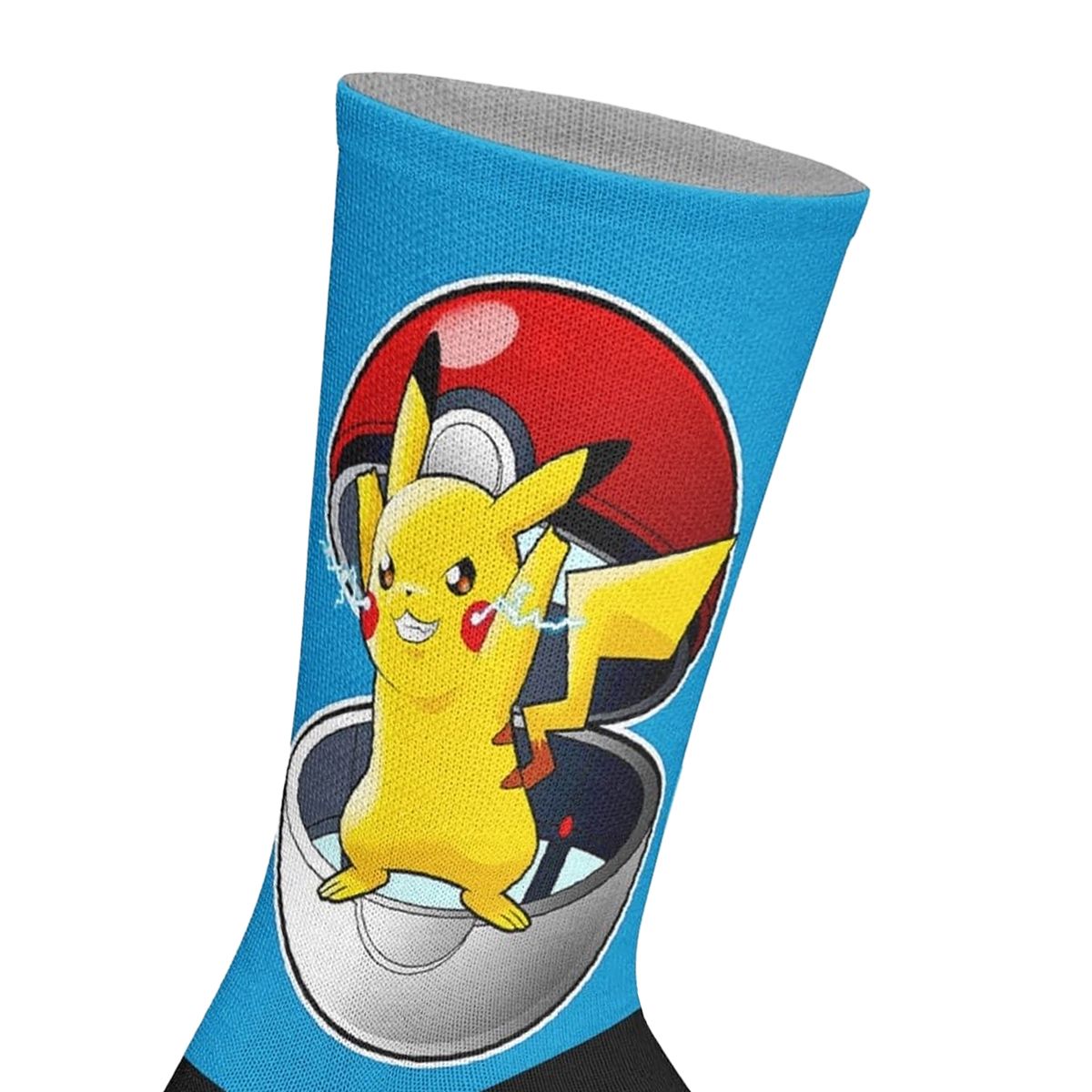 Pikachu Pokéball Grafik-Socken