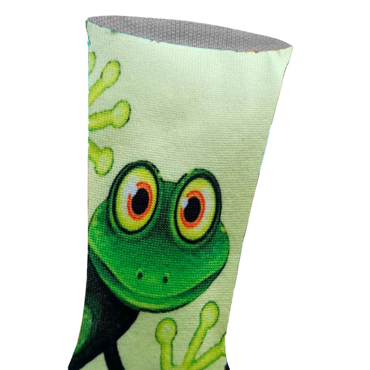 Originelle Socken mit Frosch-Print
