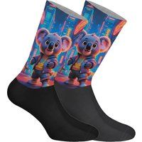 Crew-Socken mit Cyberpunk-Koala-Print