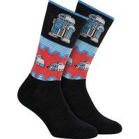 Socken mit Roboter-Pixel-Design