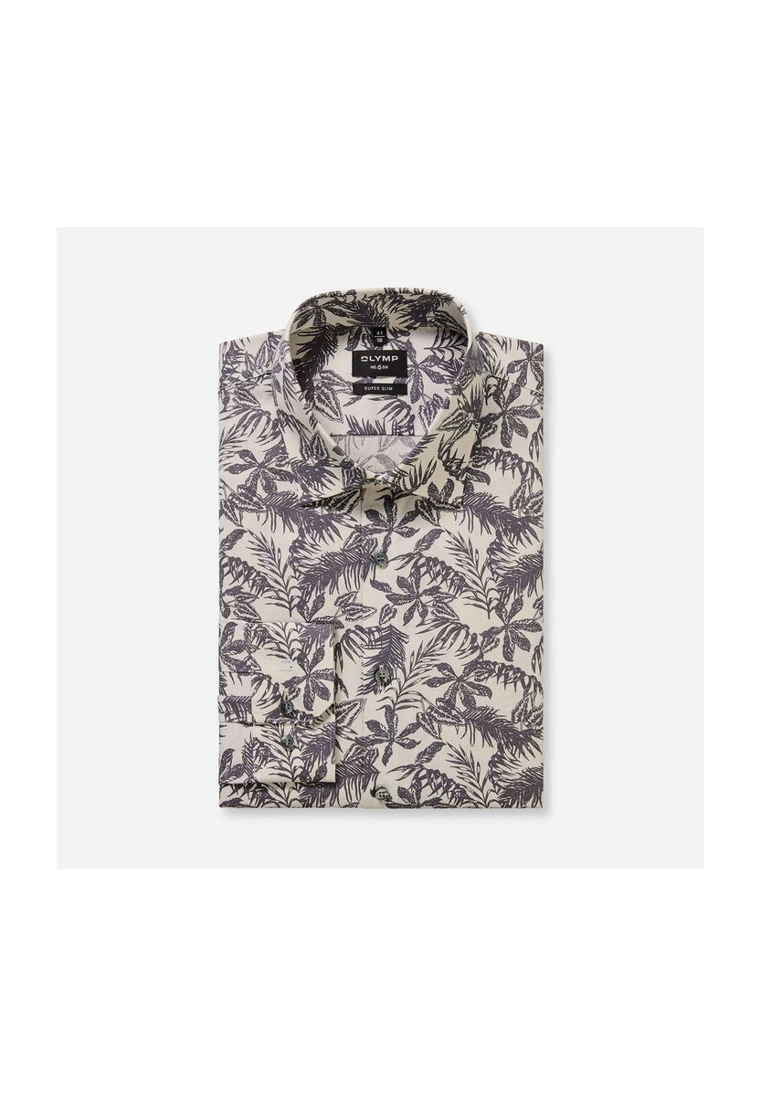 Tropicales Slim-Fit-Hemd mit Aufdruck