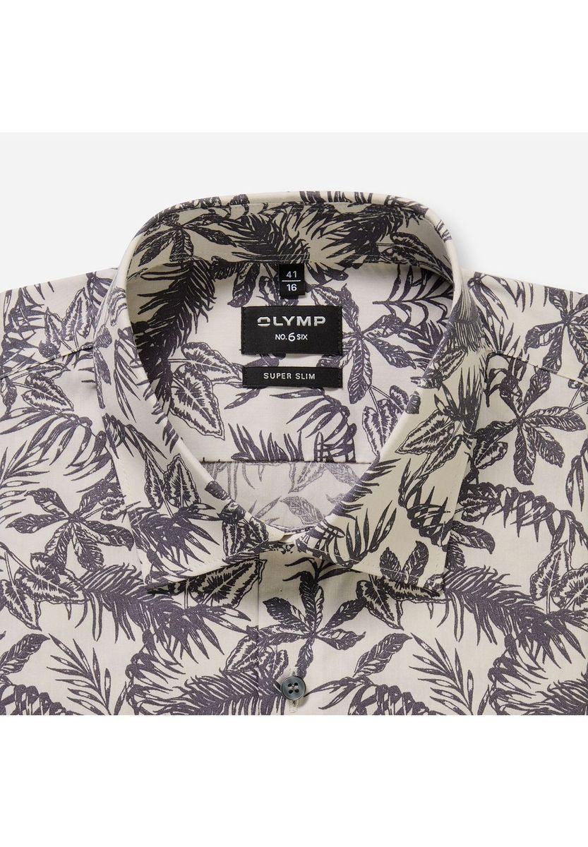 Tropicales Slim-Fit-Hemd mit Aufdruck