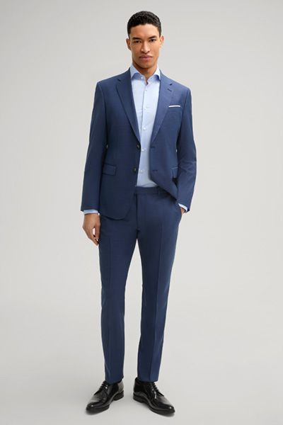 Pares Hemd in Hellblau, italienische Stretch-Baumwolle, schmale Passform