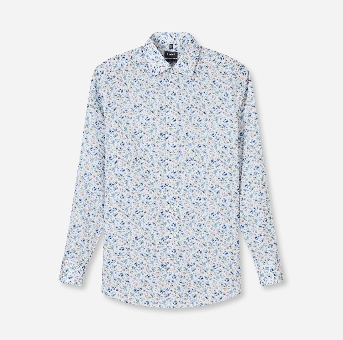 Modern Fit Hemd mit Blumendruck