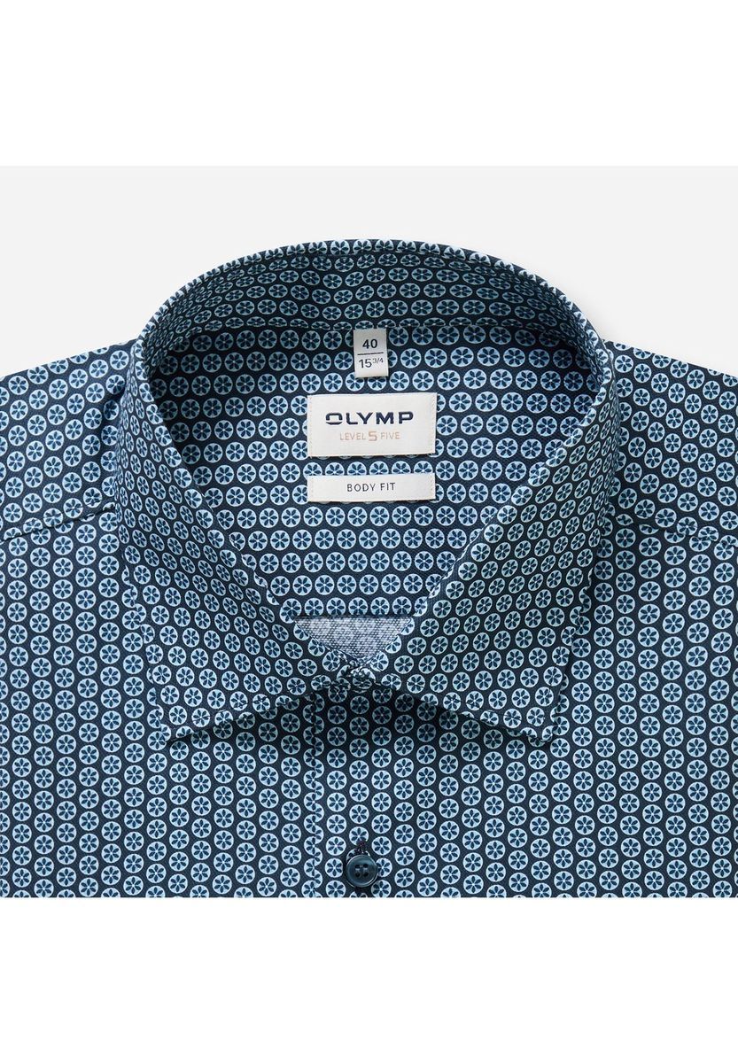 Langarmhemd mit geometrischem Muster