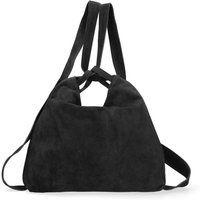 Wandelbare Schultertasche aus Wildleder