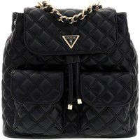 Gesteppter Rucksack mit Kettendetail